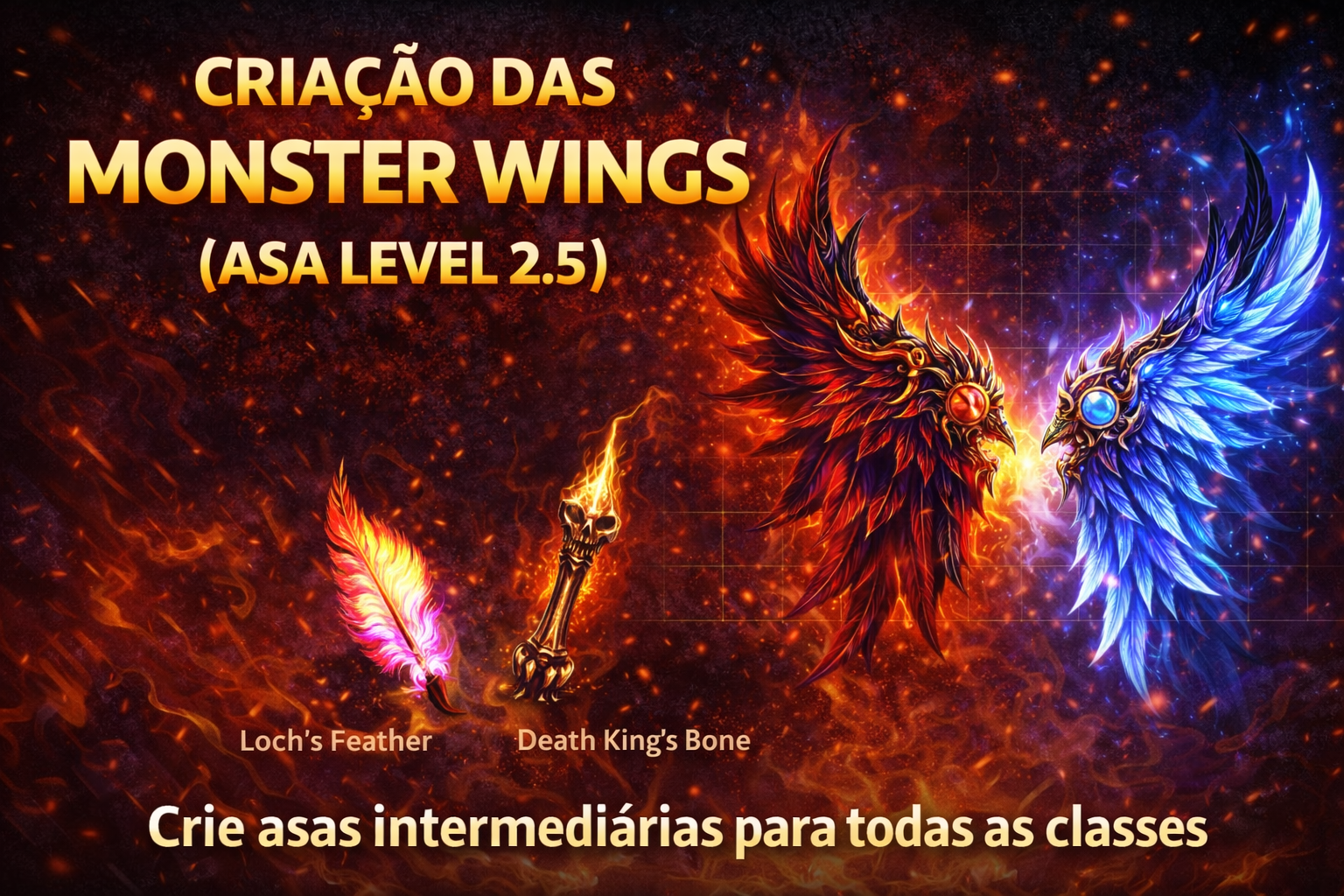 CRIAÇÃO DAS MONSTER WINGS (ASA LEVEL 2.5)