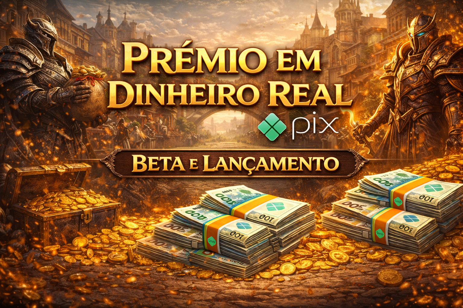 Prêmios em Dinheiro(PIX)